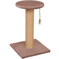 Когтеточка столбик лежанка круглая 35х35х54см 10 КД-69 капучино