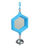 Игрушка д/поп Зеркало с металл колокольчиком 002 многоугольное/280шт/Бриллиант