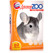 Витамины Доктор ZOO для шиншил 60 таблеток Витамины Доктор ZOO для шиншил 60 таблеток