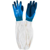 Пчелы Перчатки пчеловодные с нарукавниками синиеЧК Пчелы Перчатки пчеловодные с нарукавниками синиеЧК