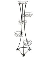 Подставка РЗДИ на 5 горшков квадратный прут серебро 205 Подставка РЗДИ на 5 горшков квадратный прут серебро 205