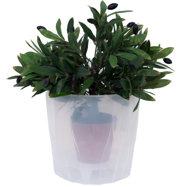 Кашпо д/орх Флюте 4,5л прозрачный /12шт/ДТ