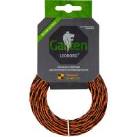 Леска д/триммера двухкомп. Шахматы d-15м профиль-скрученный квадрат d-2,4мм 990640 /168шт/ Leonord