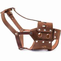Намордник кожа №6 вырубной с застёжкой "ошейником" овчарка коричневый 050006кор/Дарэлл Намордник кожа №6 вырубной с застёжкой "ошейником" овчарка коричневый 050006кор/Дарэлл