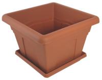 Кашпо Квадро 2,9л терракот С162Т
