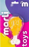 Игрушка для собак Куриная ножка Marli с ароматом курицы из термопластичной резины 12*6см/91200006