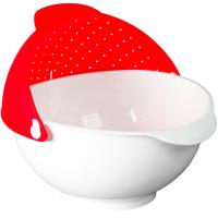 Дуршлаг-миска 2,5л красный 03030 /30шт/Арз