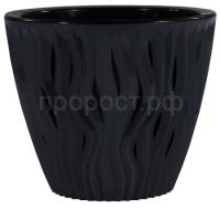 Кашпо Вдохновение 7,5л антрацит КШ-8668
