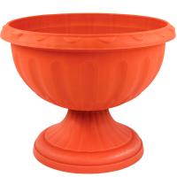 Вазон на ножке низкий 8л Джулия коричневый М1555