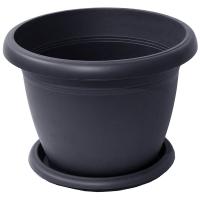 Кашпо Вилла 14л антрацит с подд 