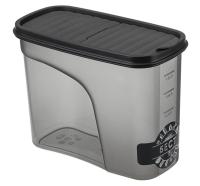 Емкость д/сыпуч. прод. 1,5л БЕСТ графитовый М1255 /12шт/М-пласт 