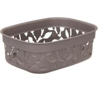 Коробка д/хранения ФЛОРА 1л француский серый М2360 /24шт/М-пласт 