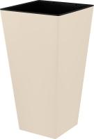 Кашпо Лондон Cube 300*564мм 34л калифорнийский миндаль с вставкой IG7804 /4шт/ПР  Кашпо Лондон Cube 300*564мм 34л калифорнийский миндаль с вставкой IG7804 /4шт/ПР