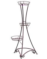 Подставка РЗДИ на 3 горшка круглый прут серебро 103 Подставка РЗДИ на 3 горшка круглый прут серебро 103