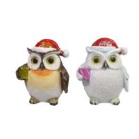 Сова с подарком  L10W7H12.5 см, 2в. 714218 Сова с подарком  L10W7H12.5 см, 2в. 714218