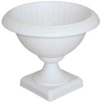 Вазон на ножке низкий 4л №1 белый 07011 Вазон на ножке низкий 4л №1 белый 07011