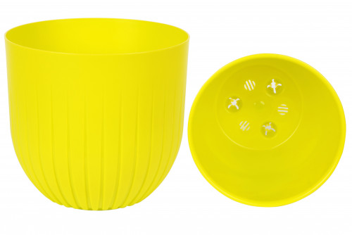 Кашпо Бета 3л медовый с вставкой 17*16см Б17-34