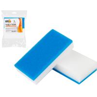 Губка д/посуды (2шт набор) 11,5*6*2,3см MSp-03 двухслойная 003960 /72шт/Рыжий Кот  Губка д/посуды (2шт набор) 11,5*6*2,3см MSp-03 двухслойная 003960 /72шт/Рыжий Кот