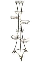 Подставка РЗДИ на 7 горшков квадратный прут медь 207 Подставка РЗДИ на 7 горшков квадратный прут медь 207