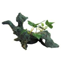 Грот Decor025 Коряга с растением 18*10,5*13/BARBUS