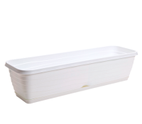 Балконный ящик 60см БРИЗ белый 12л