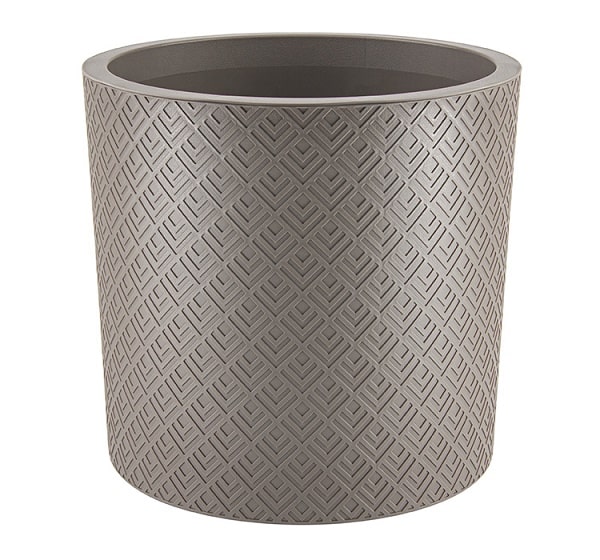 Кашпо ЭТНА D380*360мм 24л французский серый с вставкой М3185 /1шт/М-пласт 