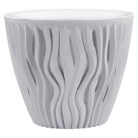 Кашпо Вдохновение 3л серый жемчуг КШ-9672