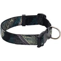 Ошейник 25мм принтованый 40-45см черный/13012555-07/Каскад
