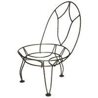 Подставка Настольная РЗДИ Стульчик 1 горшок бронза Подставка Настольная РЗДИ Стульчик 1 горшок бронза