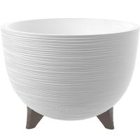 Кашпо La Decoro 9,8л белый с вставкой (ножка) КШ-2491 /6шт/ПП