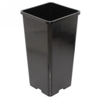 Горшок для рассады 1,9л квадратный черный литье 12*12*21см 07174  Горшок для рассады 1,9л квадратный черный литье 12*12*21см 07174