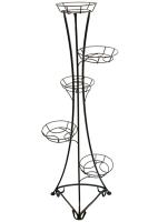 Подставка РЗДИ на 5 горшков круглый прут медь 105 Подставка РЗДИ на 5 горшков круглый прут медь 105