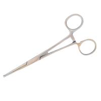 Инструмент Зажим кровоостанавливающий 160мм З-5-1, 1*2зубый, изогнутый