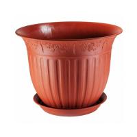 Цветочный горшок Виноград 4л терракот с поддоном 5PL0159 Цветочный горшок Виноград 4л терракот с поддоном 5PL0159