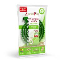 Ошейники Энимал Плей БИО д/кошек и котят п/блох и п/клещей зеленый 38см/24шт/AP05-00840