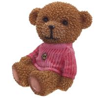 Фигура Копилка Мишка в розовом свитере W11.5L10H17см 626738/SK029