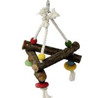 Игрушка д/птиц Треугольник деревянный П6302/ЗР