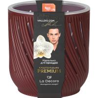 Кашпо для орхидей Fleurs 1,3л бордовый КШ-3678 Кашпо для орхидей Fleurs 1,3л бордовый КШ-3678