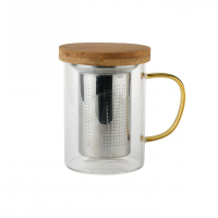 Кружка д/заварки 400мл мет/сито термостойкое стекло МС304 AST-006-В-41 /60шт/Катунь