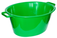 Таз 28л овальный зеленый 03043 /10шт/Арз