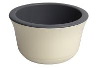Кашпо Омега 2,4л ванильный/антрацит ОМ20-31