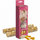 Лакомство для хомяков, крыс, мышей и песчанок с воздушным рисом и орехами Палочки Литтл Ван  Лакомство для хомяков, крыс, мышей и песчанок с воздушным рисом и орехами Палочки Литтл Ван