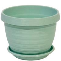 Цветочный горшок Толедо 3л мята с поддоном 5PL0432