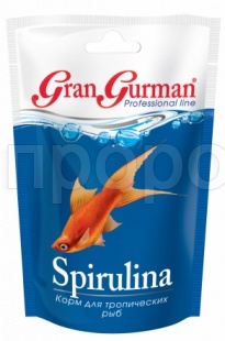 Корм для рыб  Гран Гурман Spirulina 30гр для тропических рыб/14шт/573/Зоомир Корм для рыб  Гран Гурман Spirulina 30гр для тропических рыб/14шт/573/Зоомир