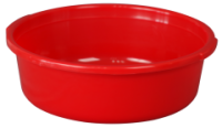 Таз 4л с ручками красный 03001 /10шт/Арз