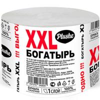 Туалетная бумага 1 слой "Богатырь" XXL б/втулки серый/18шт/18739/8081