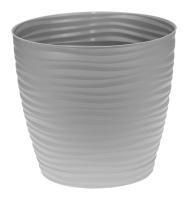 Кашпо ДЮНА 1,7л серый М3068  Кашпо ДЮНА 1,7л серый М3068