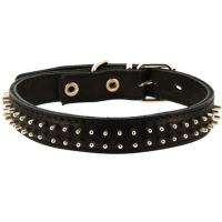 Ошейник кожа 25мм двойной с шипами 39-46см/00025110/Каскад Ошейник кожа 25мм двойной с шипами 39-46см/00025110/Каскад