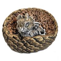 Фигура Копилка Дракон в яйце (золото+серебро) L11,5W10H10 716392/SK234