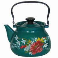 Чайник 3л с метал. ручкой сферич. бирюза Апрель 42115-123/6-У4 /4шт/Керчь